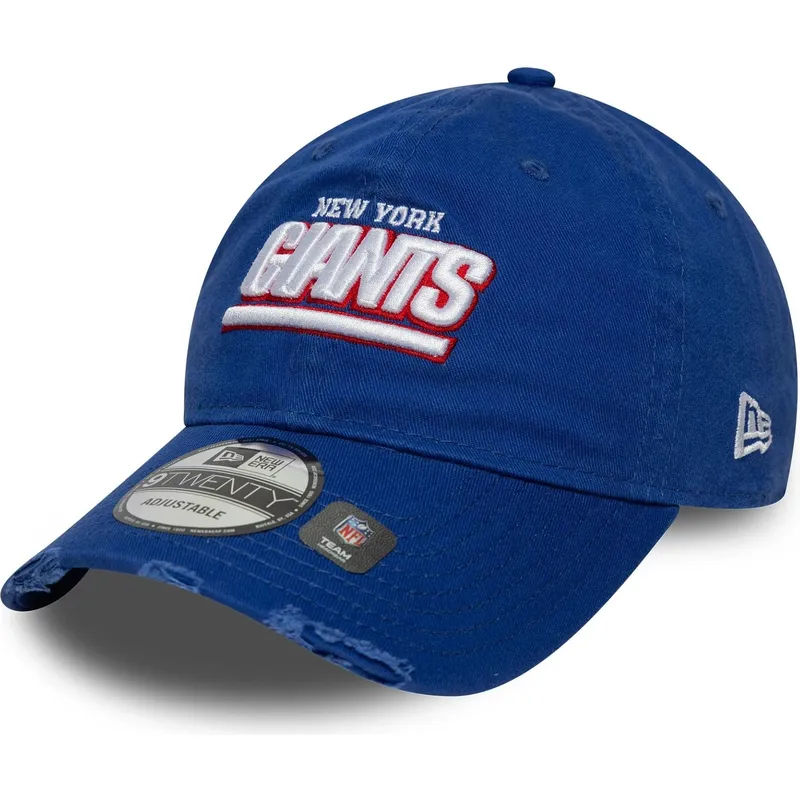 justerbar-bla-buet-kasket-9twenty-washed-distress-new-york-giants-nfl-fra-new-era