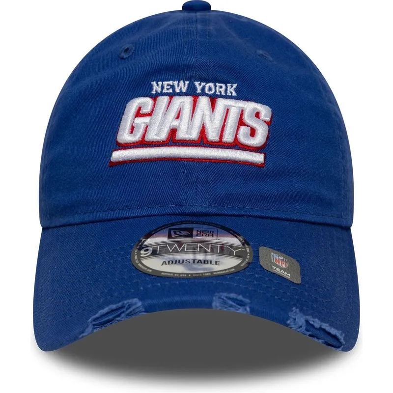 justerbar-bla-buet-kasket-9twenty-washed-distress-new-york-giants-nfl-fra-new-era