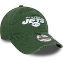 justerbar-gron-buet-kasket-9twenty-washed-distress-fra-new-york-jets-nfl-fra-new-era