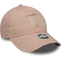 new-era-new-york-yankees-mlb-9twenty-dye-denim-justerbar-buet-lyserod-kasket-til-kvinder