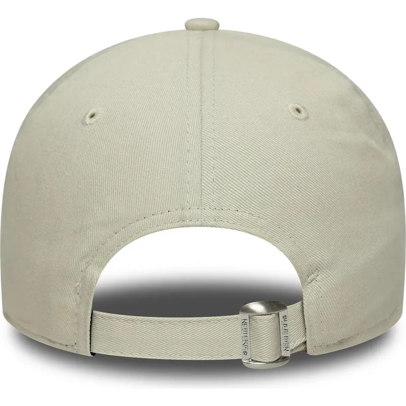 buet-beige-og-gron-justerbar-kasket-til-kvinder-9twenty-world-series-cooperstown-fra-los-angeles-dodgers-mlb-fra-new-era