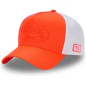 von-dutch-fluo04-orange-og-hvid-trucker-kasket