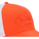 trucker-kasket-orange-og-hvid-fluo04-fra-von-dutch
