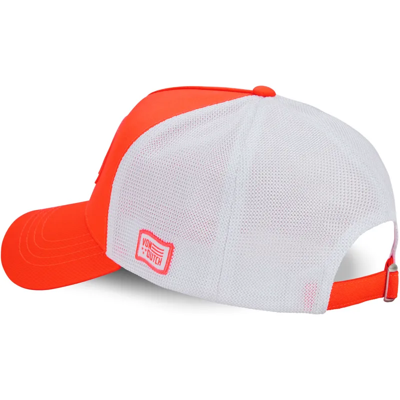 trucker-kasket-orange-og-hvid-fluo04-fra-von-dutch