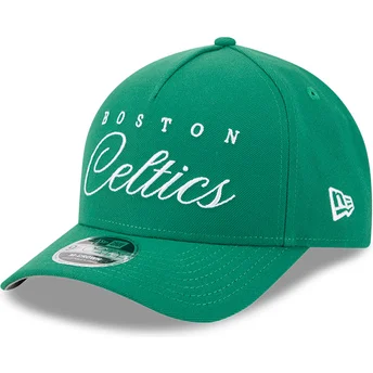Gorra curva verde snapback 9FORTY M-Crown Draft 2025 de Boston Celtics NBA de New Era