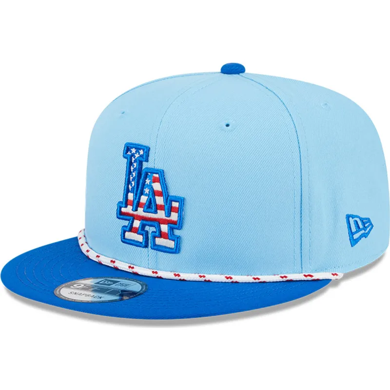 flad-bla-snapback-9fifty-4th-july-kasket-fra-los-angeles-dodgers-mlb-fra-new-era