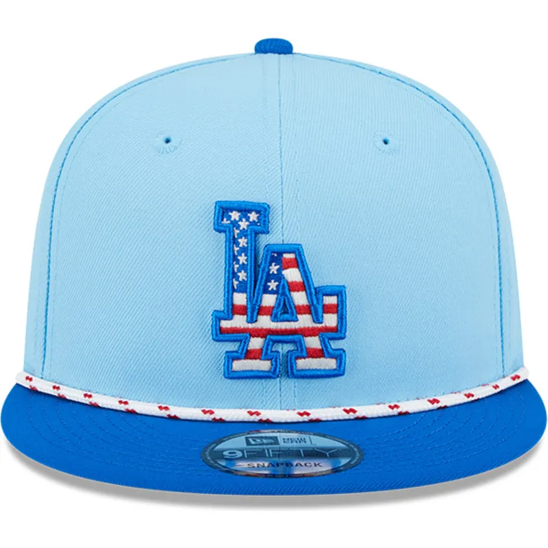 flad-bla-snapback-9fifty-4th-july-kasket-fra-los-angeles-dodgers-mlb-fra-new-era