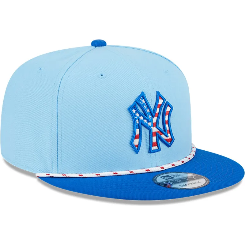 flad-bla-snapback-9fifty-4th-july-kasket-fra-new-york-yankees-mlb-af-new-era