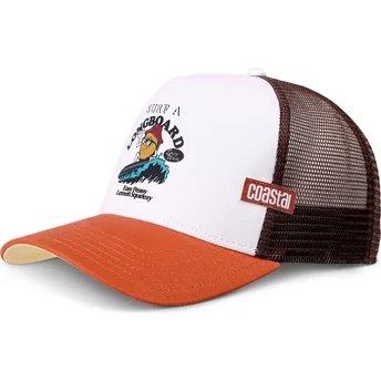 Gorra trucker hvid og brun Easy Lemon HFT fra Coastal