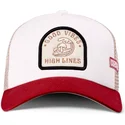 beige-og-rod-trucker-cap-high-lines-hft-fra-coastal