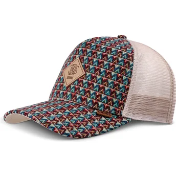 Gorra trucker beige HFT Colour Triangle fra Djinns