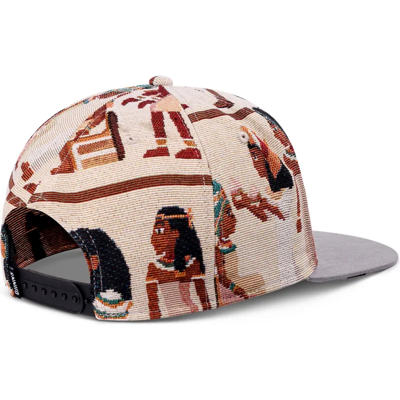 beige-og-gra-flat-cap-snapback-tutanch-linen-fra-djinns