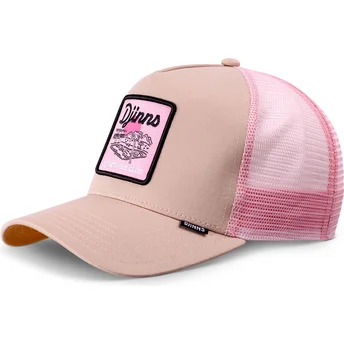 Gorra trucker beige og rosa Do Nothing Club HFT DNC Pool fra Djinns