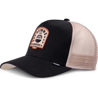 Djinns HFT Lazy Sunday sort og beige trucker kasket