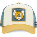 gorra-trucker-beige-og-bla-jerry-taj6-jer-looney-tunes-fra-capslab