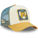 gorra-trucker-beige-og-bla-jerry-taj6-jer-looney-tunes-fra-capslab