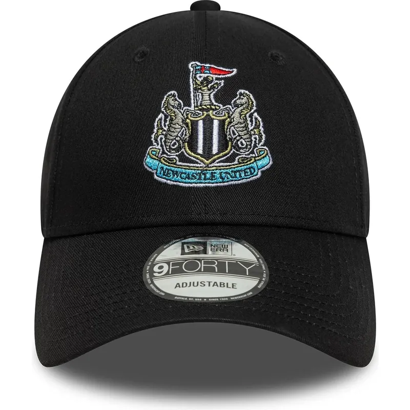 sort-justerbar-curved-kasket-9forty-core-fra-newcastle-united-football-club-premier-league-fra-new-era