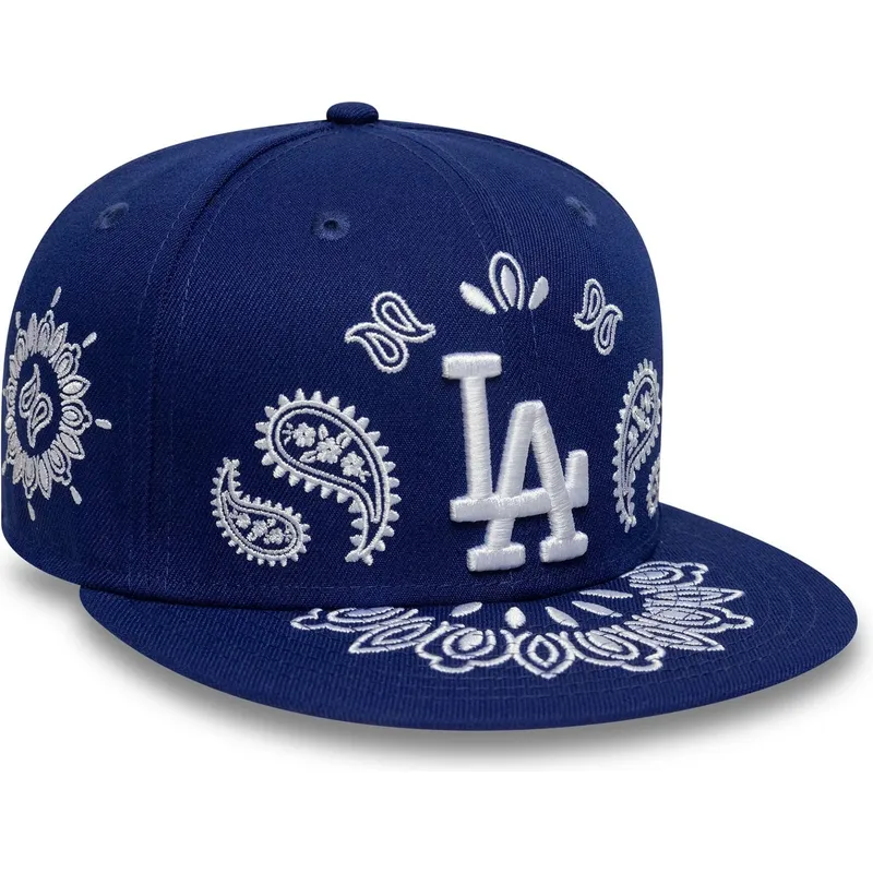 flad-bla-tilpasset-59fifty-paisley-kasket-fra-los-angeles-dodgers-mlb-fra-new-era