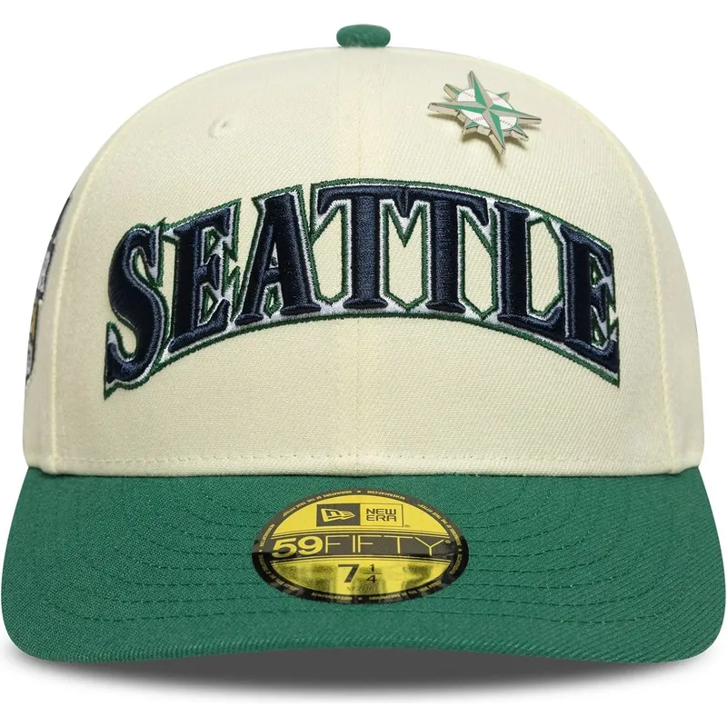 beige-og-gron-buet-59fifty-all-star-game-pin-seattle-mariners-mlb-fitted-cap-fra-new-era
