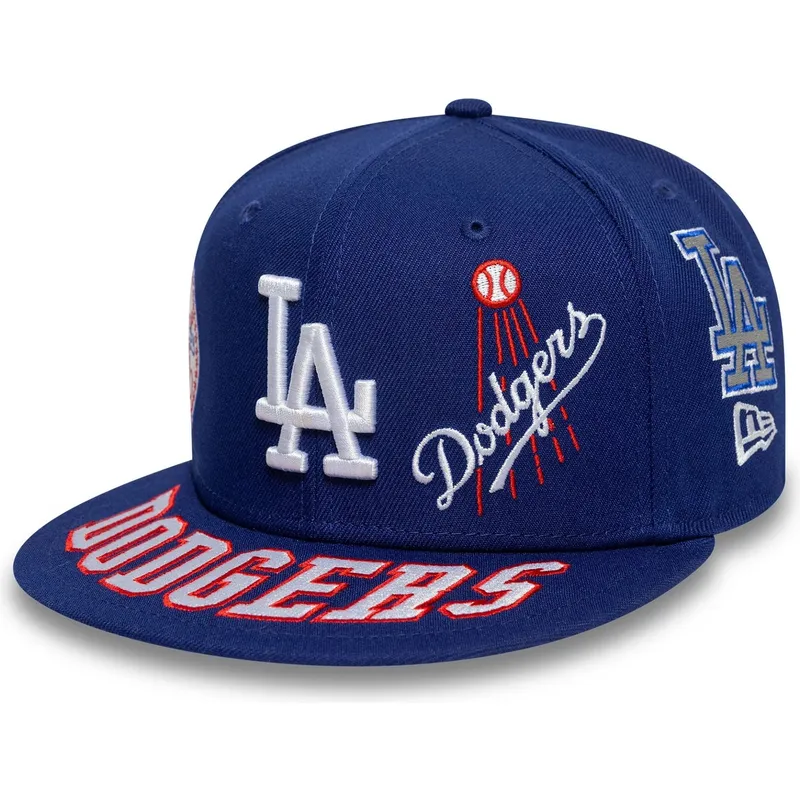 flad-bla-tilpasset-59fifty-all-over-kasket-fra-los-angeles-dodgers-mlb-fra-new-era