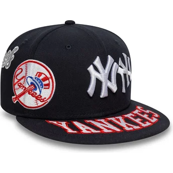 New Era New York Yankees MLB 59FIFTY All Over navyblå fitted cap