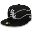 sort-fitted-59fifty-chain-wrap-kasket-fra-chicago-white-sox-mlb-af-new-era