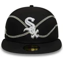 chicago-white-sox-mlb-new-era-59fifty-chain-wrap-sort-justerbar-flad-kasket