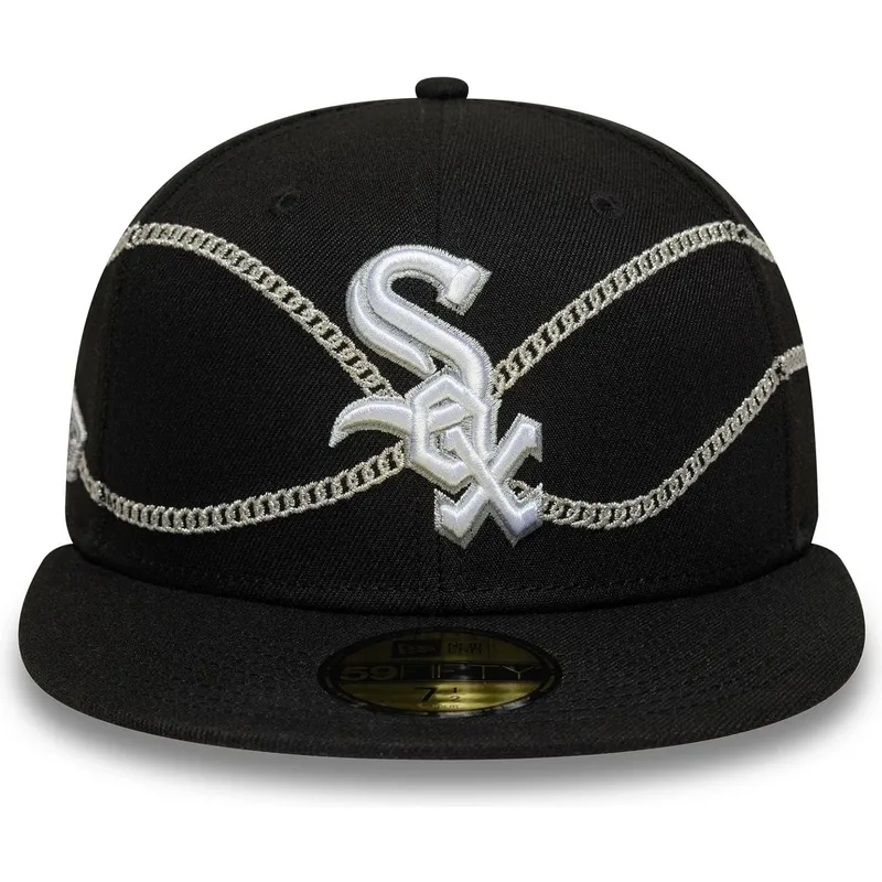 sort-fitted-59fifty-chain-wrap-kasket-fra-chicago-white-sox-mlb-af-new-era