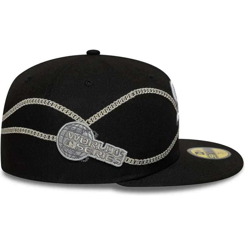 sort-fitted-59fifty-chain-wrap-kasket-fra-chicago-white-sox-mlb-af-new-era