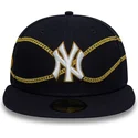new-era-new-york-yankees-mlb-59fifty-chain-wrap-navybla-fitted-kasket