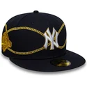 new-era-new-york-yankees-mlb-59fifty-chain-wrap-navybla-fitted-kasket