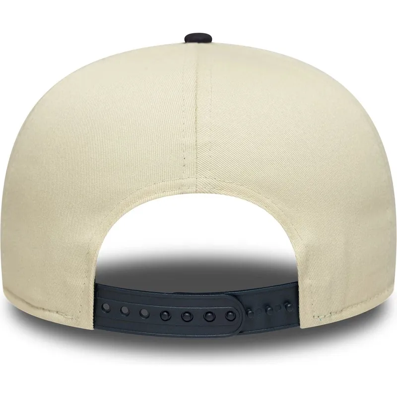 buet-kasket-beige-og-marinebla-snapback-19twenty-heritage-fra-new-york-yankees-mlb-fra-new-era