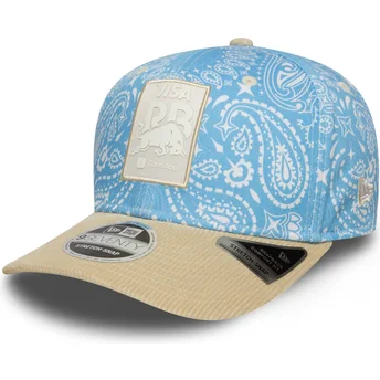 Blå og beige buet snapback kasket 9SEVENTY Stretch Snap Lifestyle fra Racing Bulls F1 Team Formula 1 fra New Era