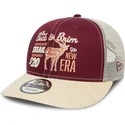 rod-og-beige-buet-snapback-9fifty-cord-kasket-fra-new-era