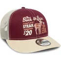 rod-og-beige-buet-snapback-9fifty-cord-kasket-fra-new-era