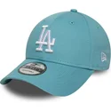 lysebla-justerbar-kurvet-kasket-9forty-league-essential-fra-los-angeles-dodgers-mlb-fra-new-era