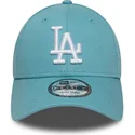 lysebla-justerbar-kurvet-kasket-9forty-league-essential-fra-los-angeles-dodgers-mlb-fra-new-era