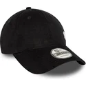sort-justerbar-9forty-flawless-cord-kasket-med-buet-skygge-fra-new-york-yankees-mlb-af-new-era