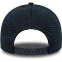 marinebla-snapback-kasket-med-buet-skygge-og-blat-logo-9forty-flawless-mesh-fra-new-york-yankees-mlb-fra-new-era