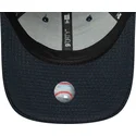 marinebla-snapback-kasket-med-buet-skygge-og-blat-logo-9forty-flawless-mesh-fra-new-york-yankees-mlb-fra-new-era