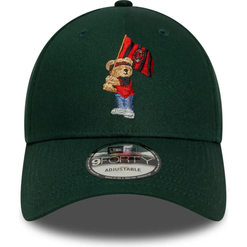 gron-justerbar-kurvet-kasket-9forty-seasonal-fra-ac-milan-serie-a-fra-new-era