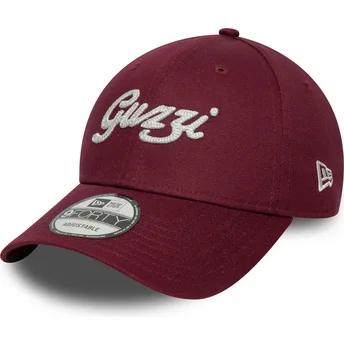 Bordeaux buet justerbar kasket 9FORTY Seasonal Moto Guzzi fra New Era