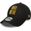 sort-justerbar-9forty-metallic-champ-kasket-fra-ufc-ultimate-fighting-championship-and-new-fra-new-era