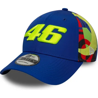 Blå curved snapback 9FORTY Fanwear kasket fra Valentino Rossi VR46 MotoGP fra New Era