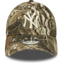 buet-kasket-camouflage-justerbar-9twenty-realtree-fra-new-york-yankees-mlb-fra-new-era