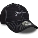 new-york-yankees-mlb-new-era-9twenty-contrast-stitch-justerbar-marinebla-buet-kasket