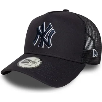 New Era New York Yankees MLB A Frame Outline marineblå trucker kasket med marineblåt logo