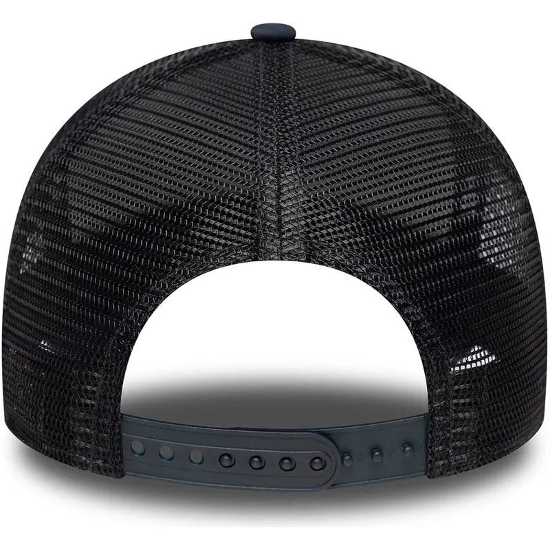 trucker-kasket-marinebla-a-frame-script-fra-new-york-yankees-mlb-fra-new-era