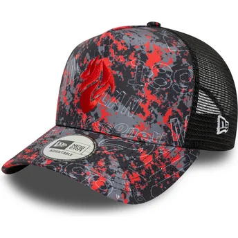 Gorra trucker multicolor A Frame All Over Print fra AC Milan Serie A fra New Era
