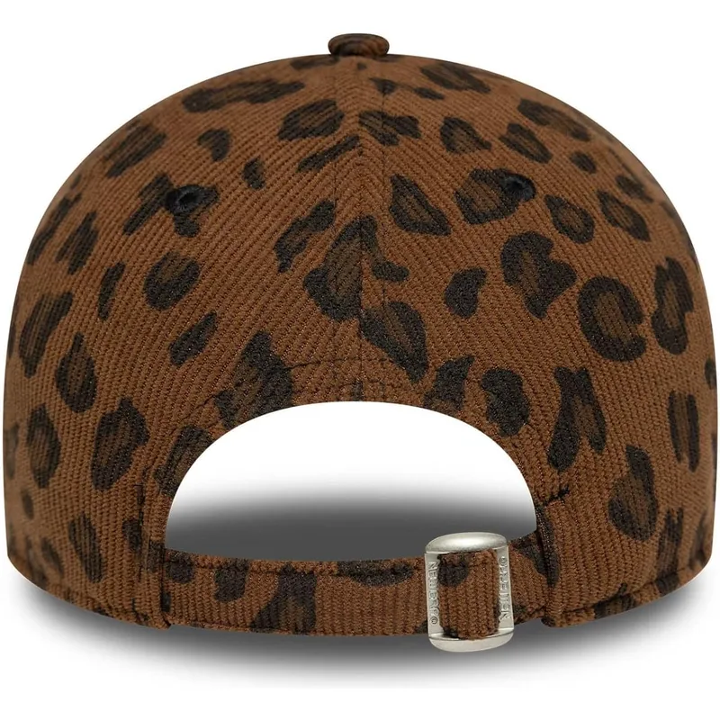 buet-kasket-leopard-justerbar-til-kvinder-9forty-leopard-cord-fra-new-york-yankees-mlb-fra-new-era